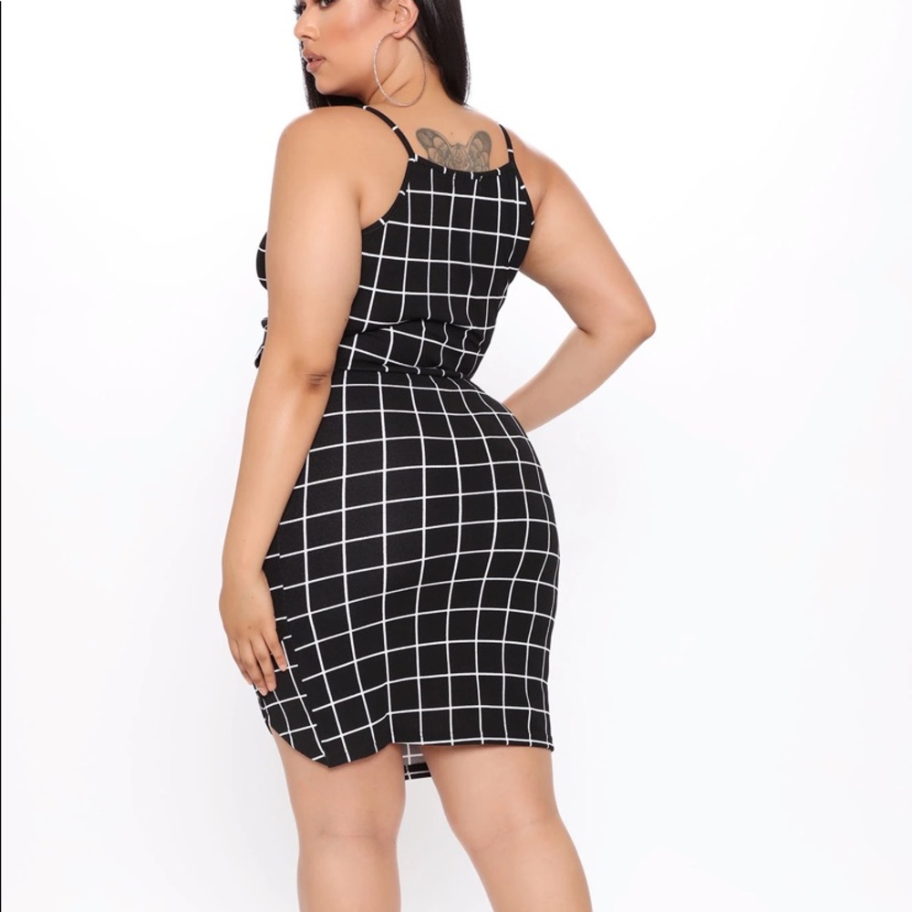 Fashionova Pretty Chic Gingham Skirt Set Plus